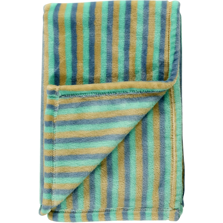 Alvi® Microfaserdecke mit UV Schutz Cornstripe 75 x 100 cm