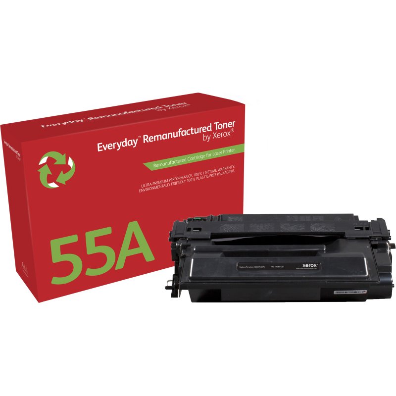 Toner remanufacturé Mono Everyday™ de Xerox compatible avec HP 55A (CE255A), Capacité standard