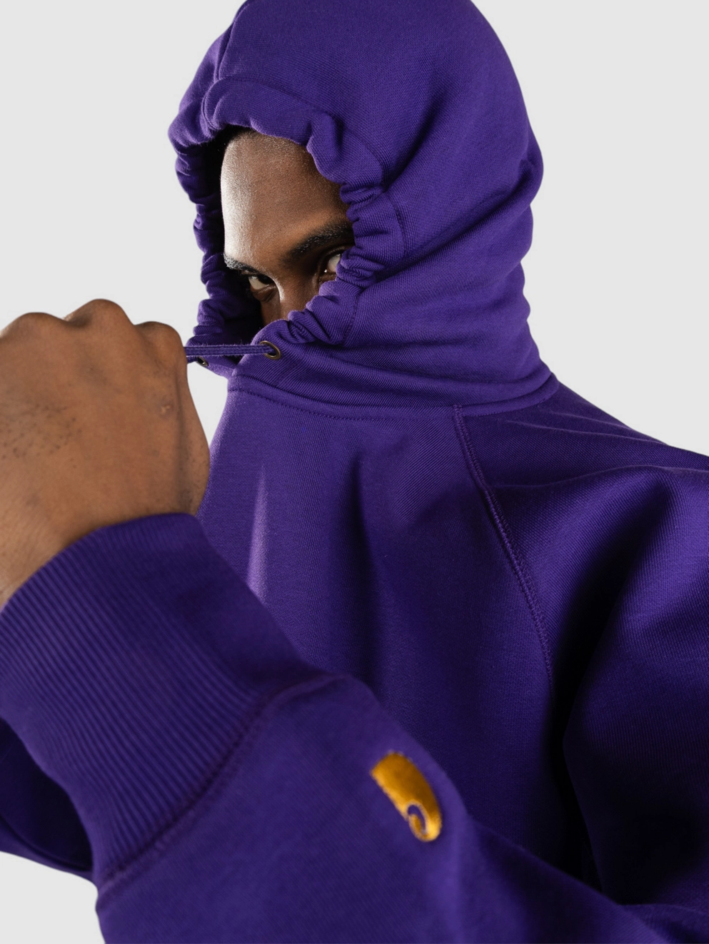 Carhartt WIP Chase Hoodie tyrian/gold