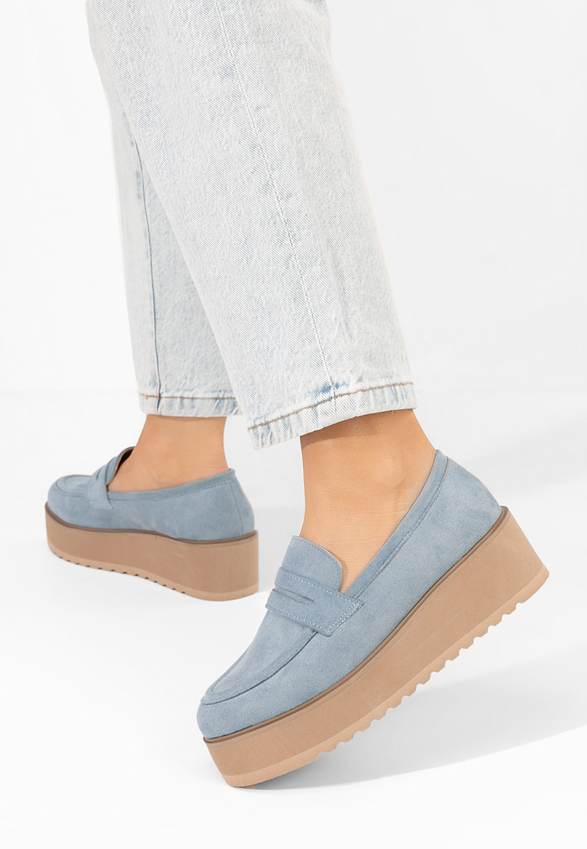 Mocassins à plateforme bleus Leondra V2