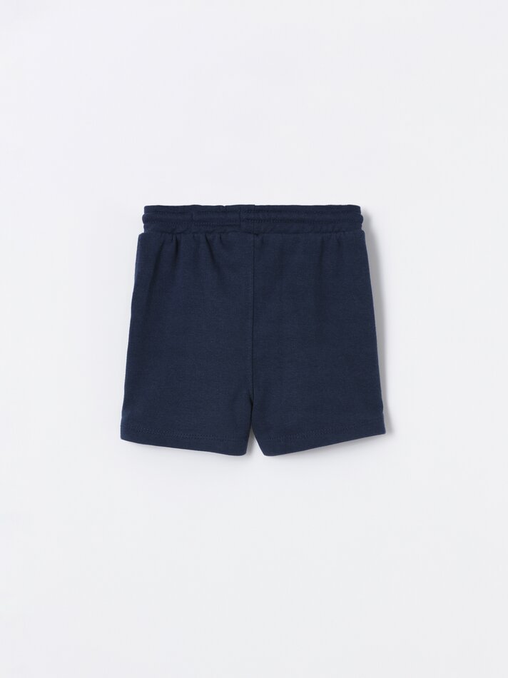 Conjunto de 4 Bermudas Felpudas - Azul Marinho