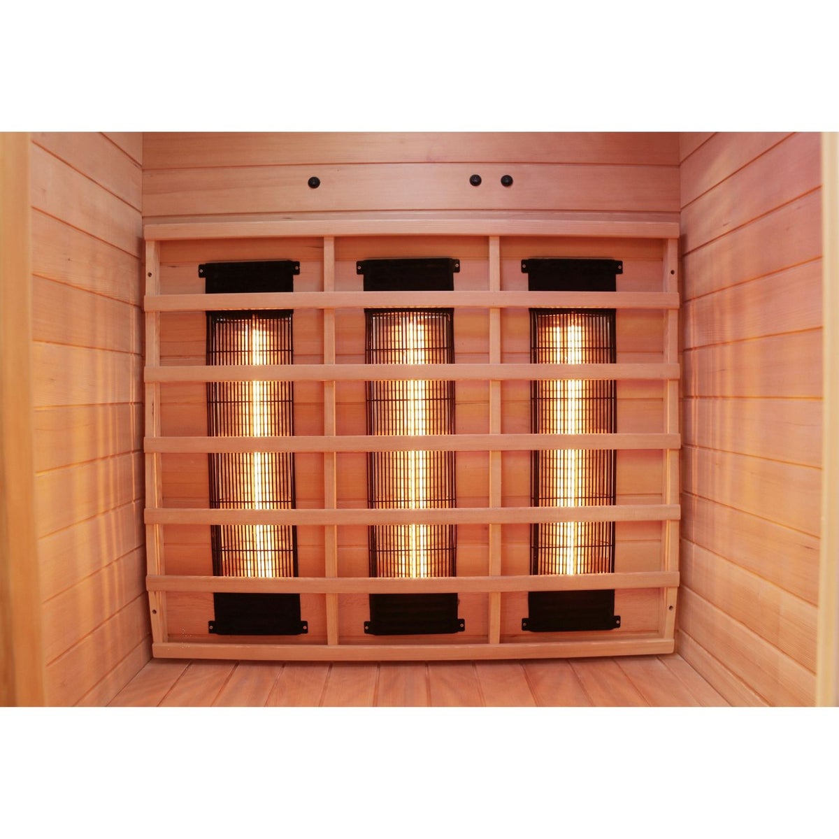 Dewello® Infraroodcabine Infraroodsauna HYDER 115cm x 105cm incl. 6 full spectrum emitters, radio, kleurenlicht, 2 personen, LED