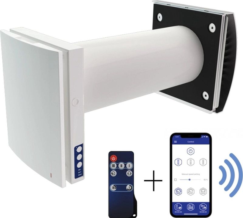 Blauberg - WTW Unit - Energiezuinig - Single Room - Voor Woning en Appartement