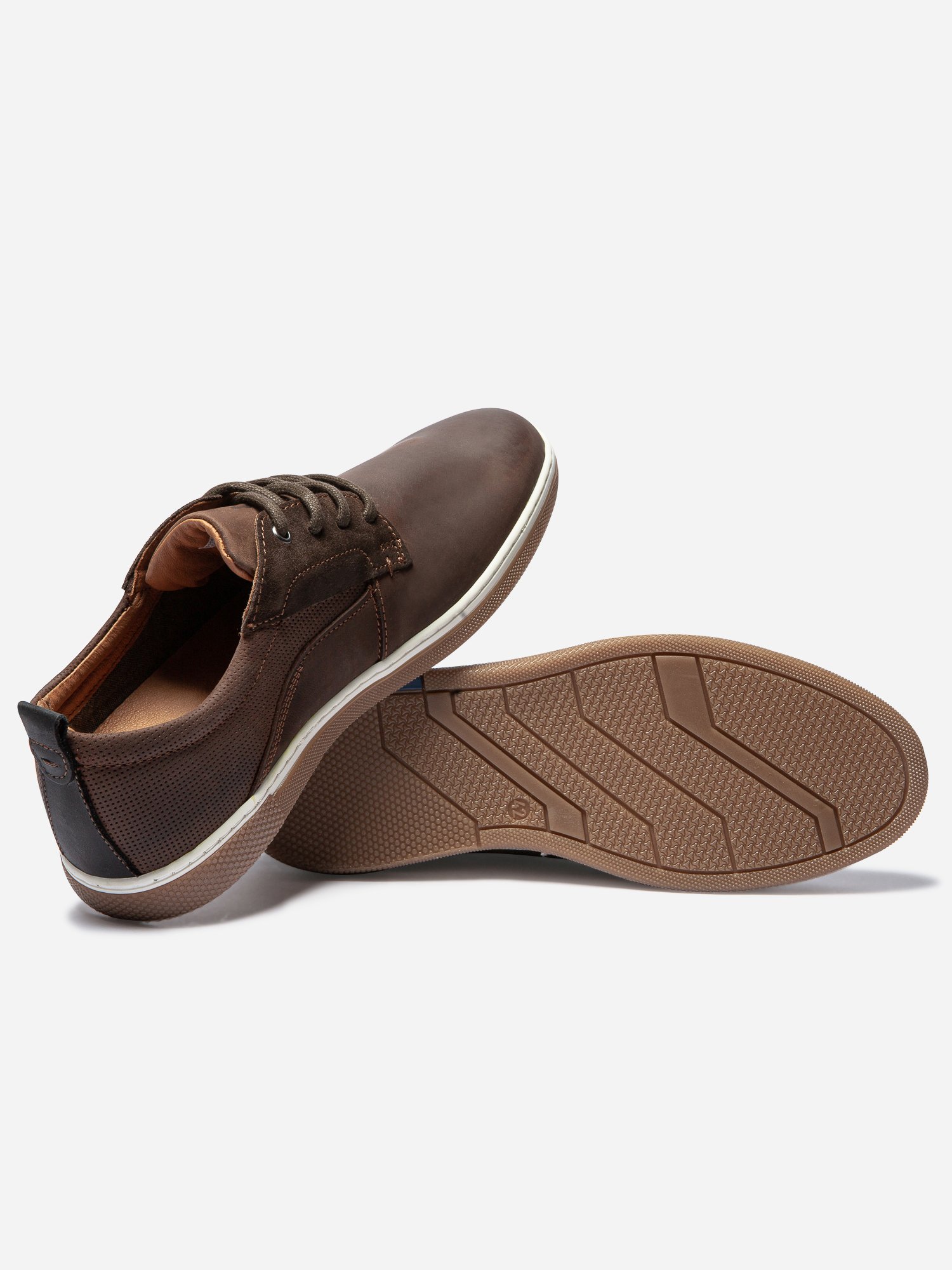 Derbies Homme En Cuir Marron