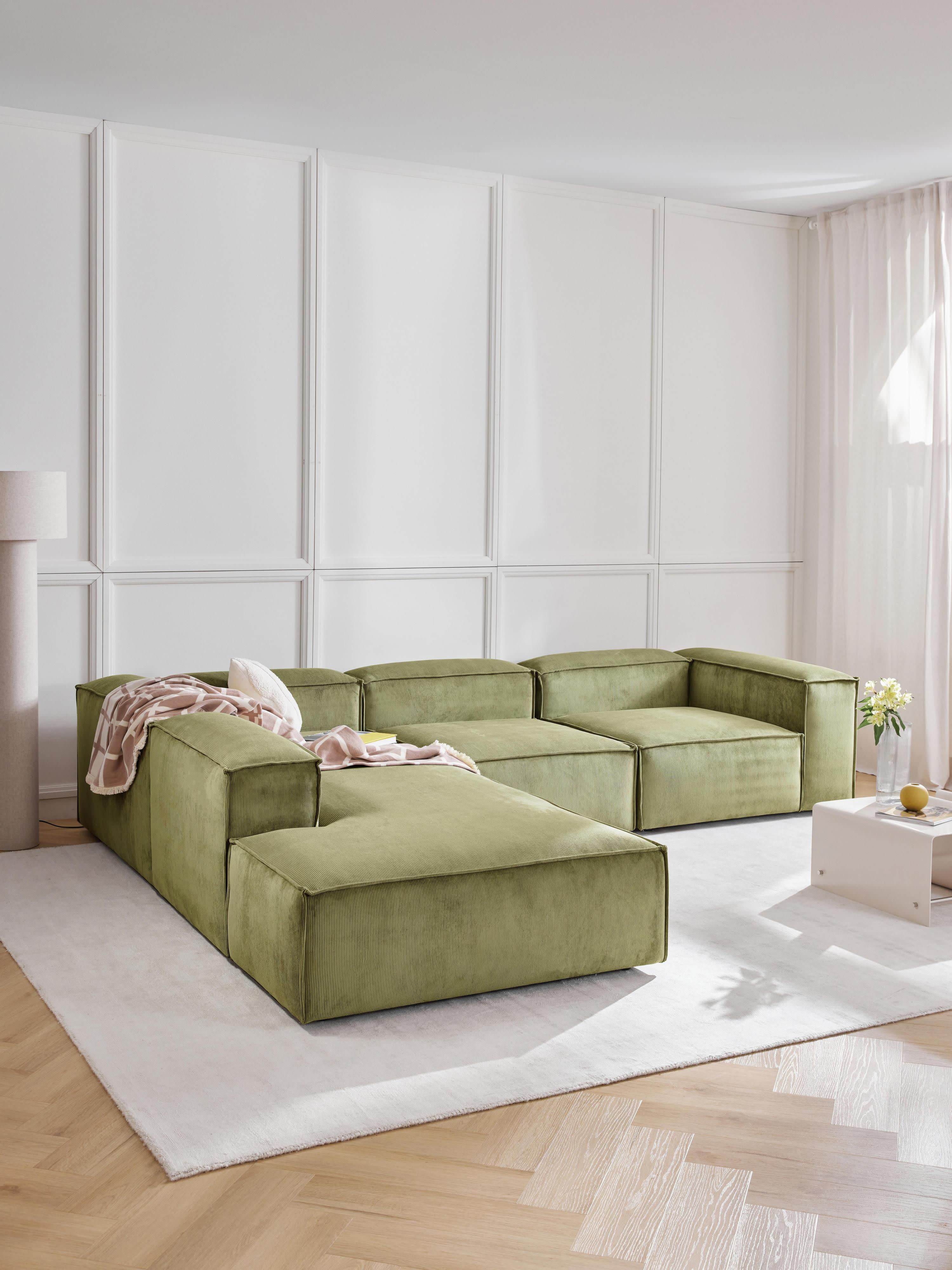 Chaise longue module Lennon van corduroy