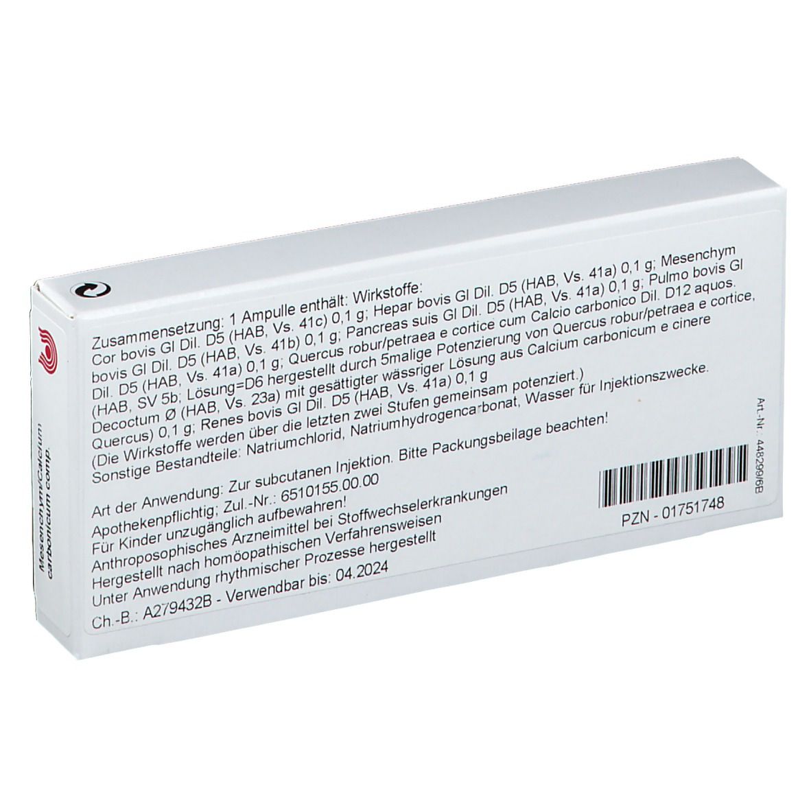 WALA® MESENCHYM/ Calcium Carb. Comp. Amp.