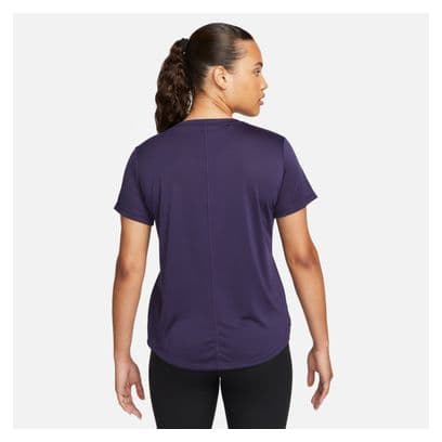Maillot manches courtes Femme Nike Dri-Fit Swoosh Bleu Violet