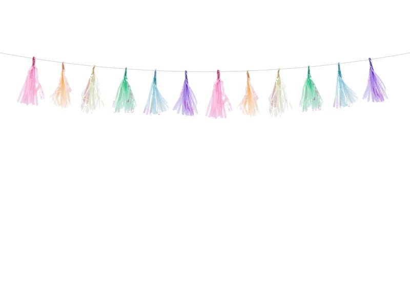 Tassel Slinger Gekleurd Parelmoer 1,2m