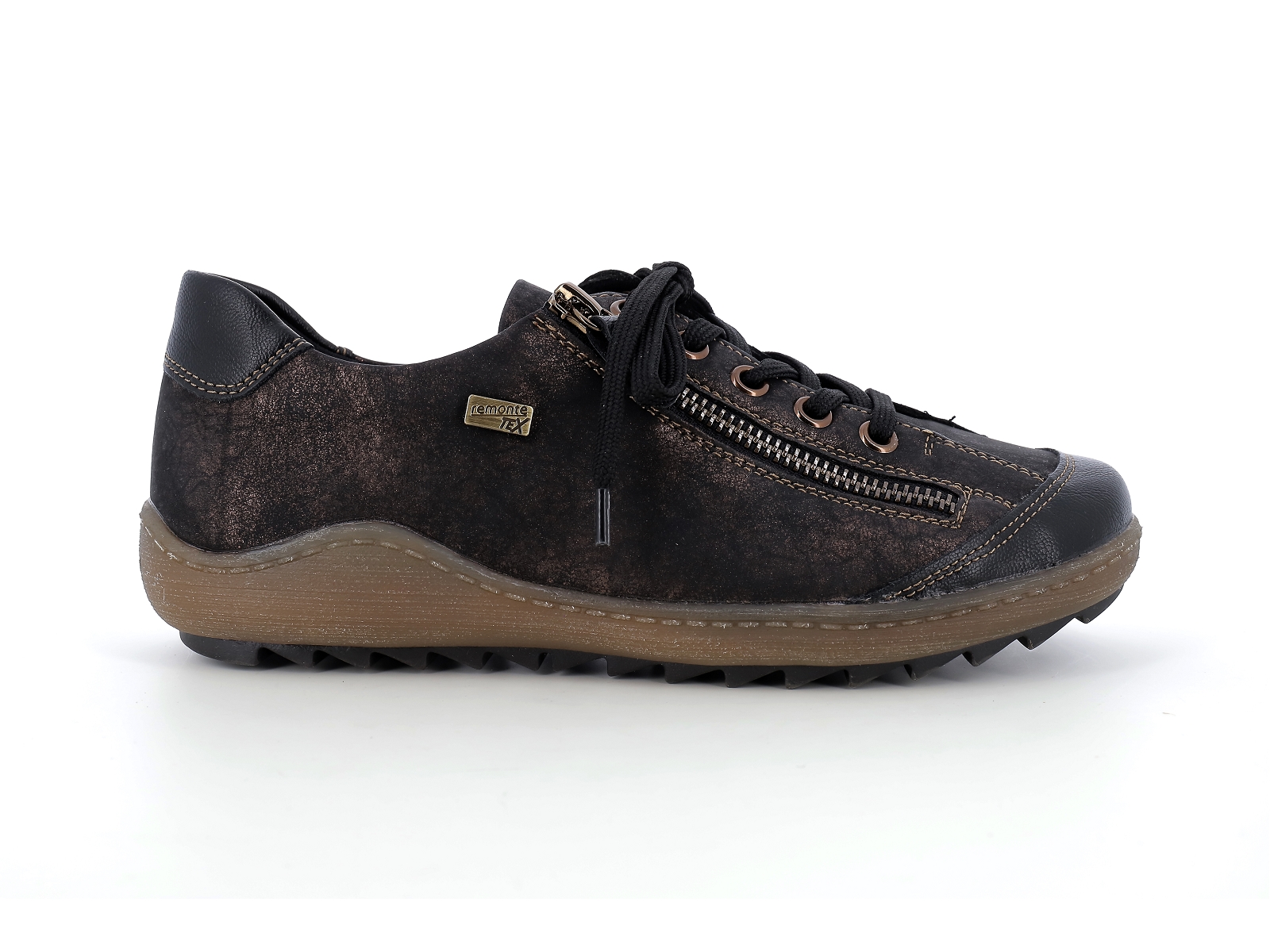 Remonte-R1402 Matières combinées Noir Bronze