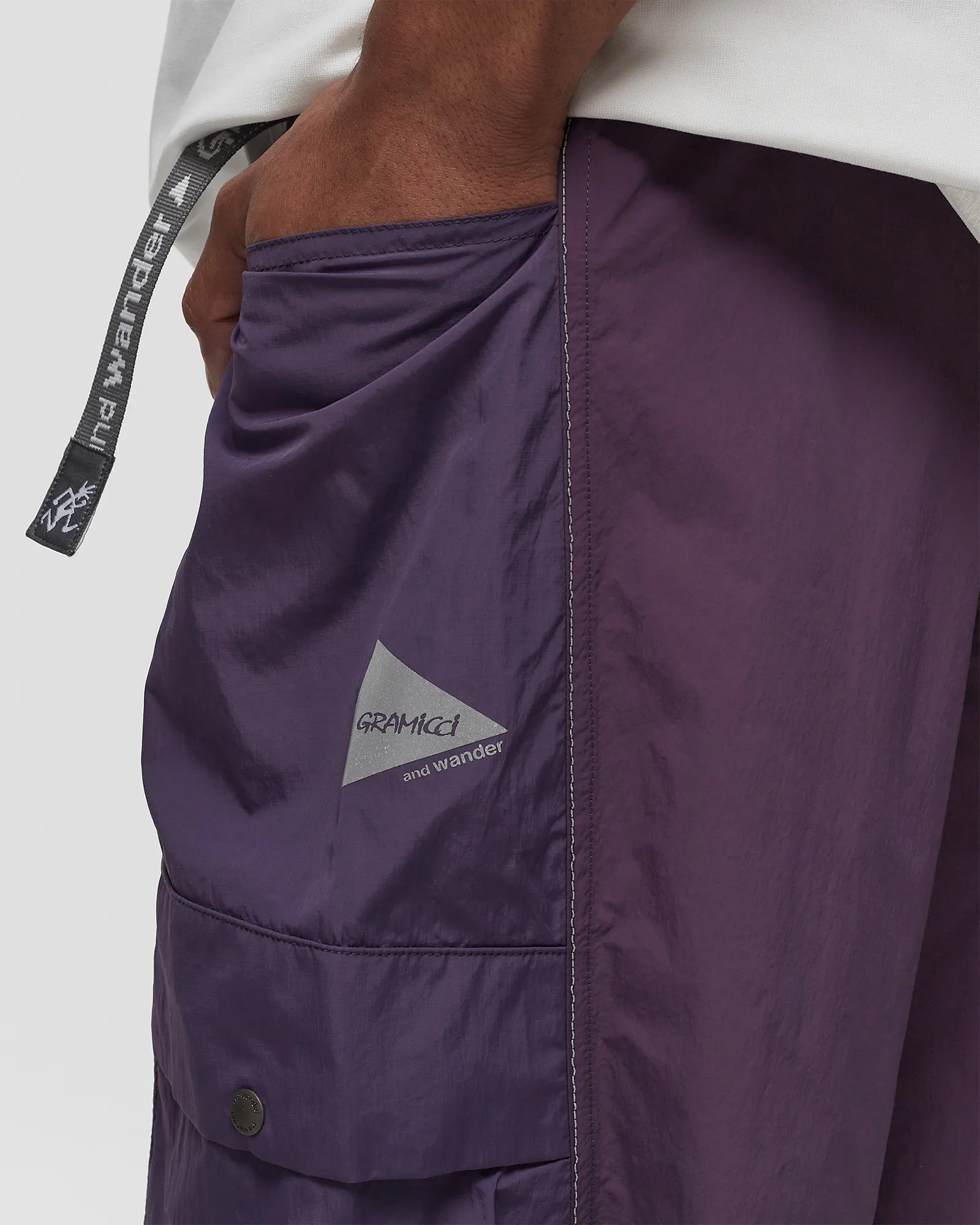 Gramicci x AND WANDER PATCHWORK WIND SHORT