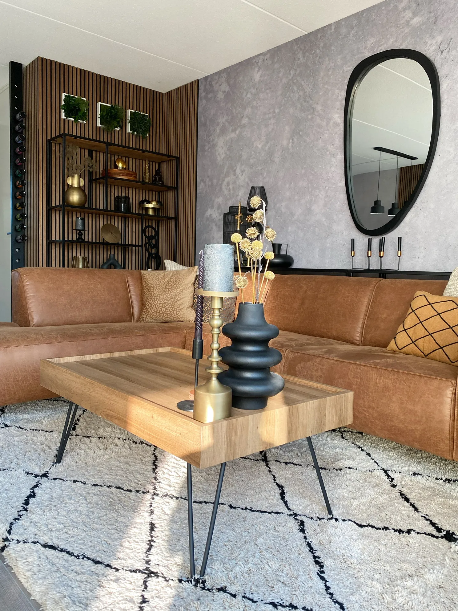 Salontafel WELTON Donkerbruin