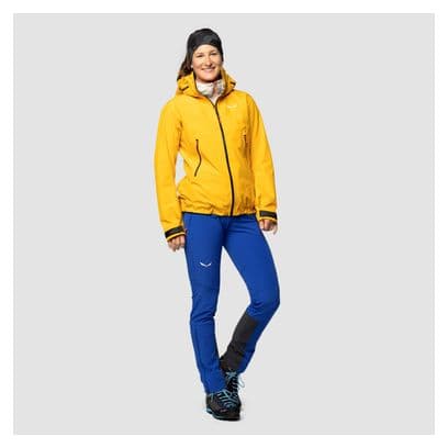 Veste Imperméable Femme Salewa Ortles 3L Gore-Tex Jaune
