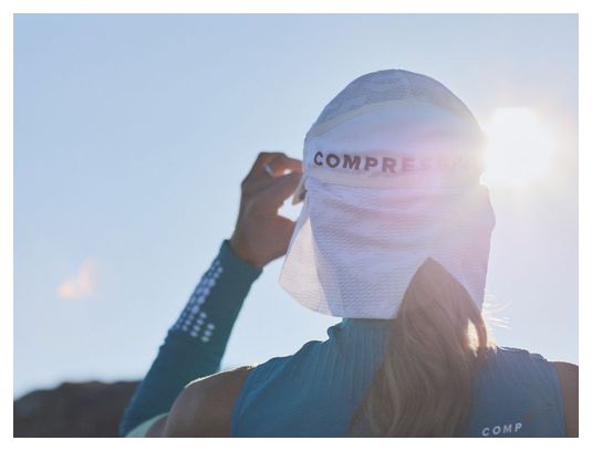 Casquette Compressport Ice Cap Sun Shade Blanc Unisex