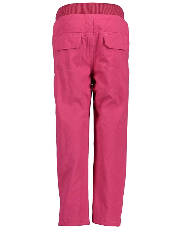 Baumwoll-Hose ESSENTIALS mit Innenfleece in magenta