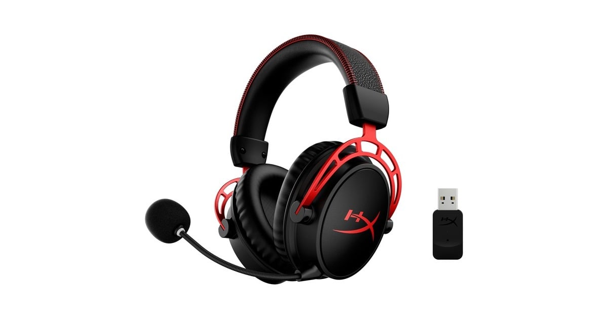 HyperXCloud Alpha Wireless over-ear gaming headset  (Zwart/rood)