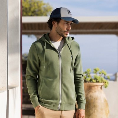 Sweatshirt zippé à capuche homme Mesnil FAGUO