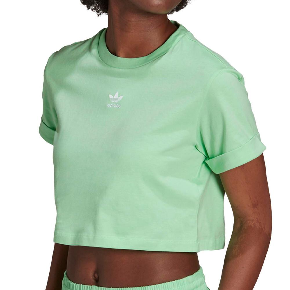 Adidas T-shirt Vert Femme Adidas H37881