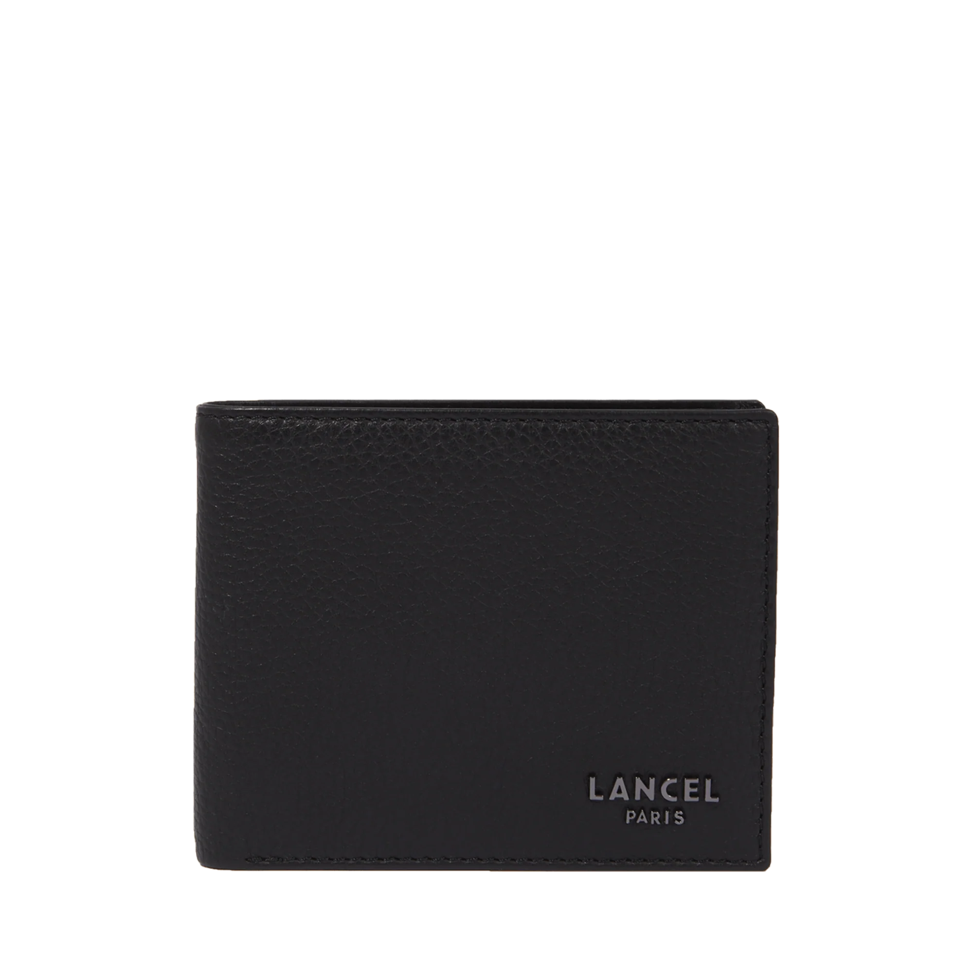 Coin compartment wallet/8CC with flap Come de Lancel-Noir