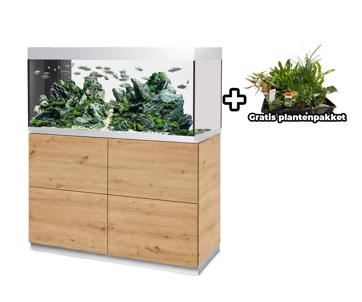 Oase HighLine 300 - Room Divider Aquarium Set Wild Eiken