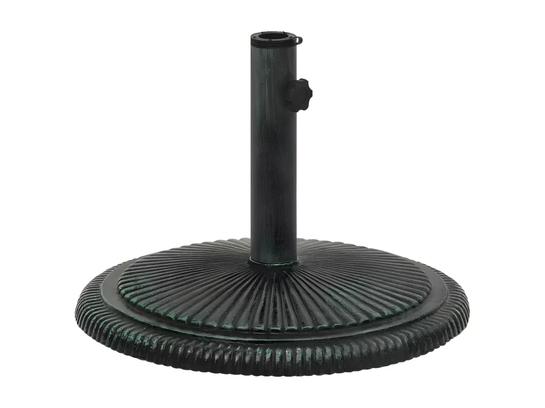 Prolenta Premium - Socle de parasol Vert 45x45x30 cm Fonte