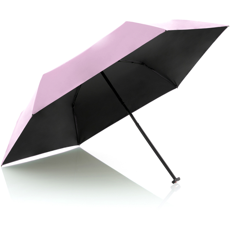Knirps Regenschirm Ultra Light Heat Shield, rosa/schwarz