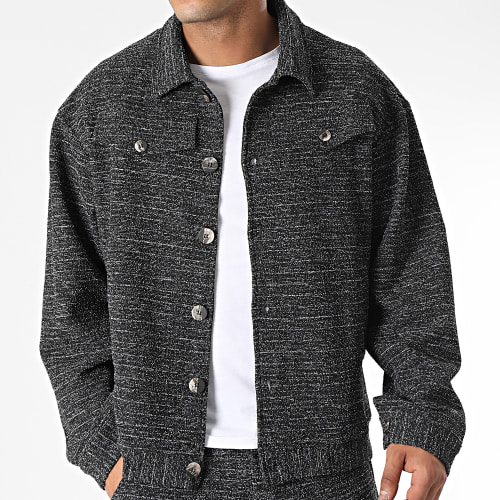 Ensemble Veste Et Pantalon Noir Chiné
