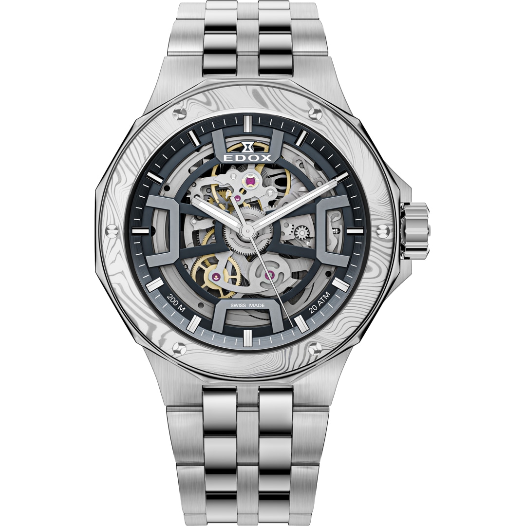 Edox Delfin Mecano Damascus Limited Edition
