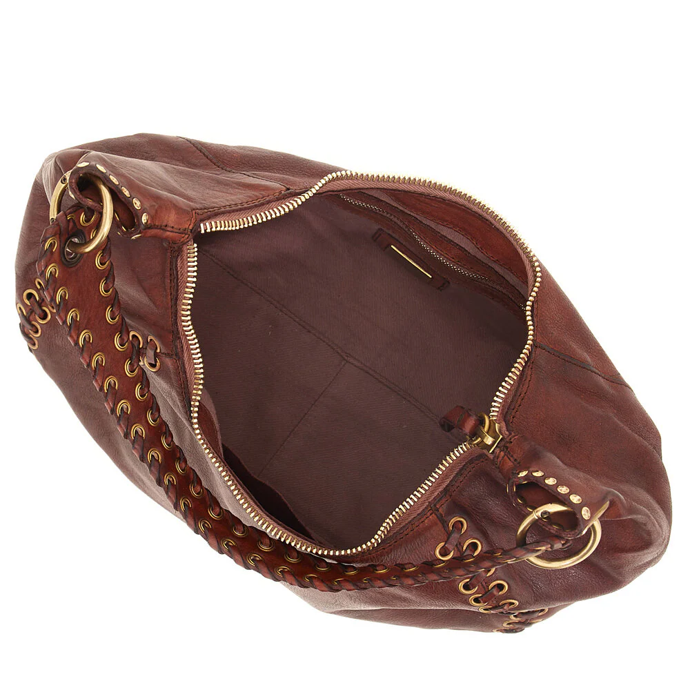 Campomaggi  Stud skuldertaske - borgogna