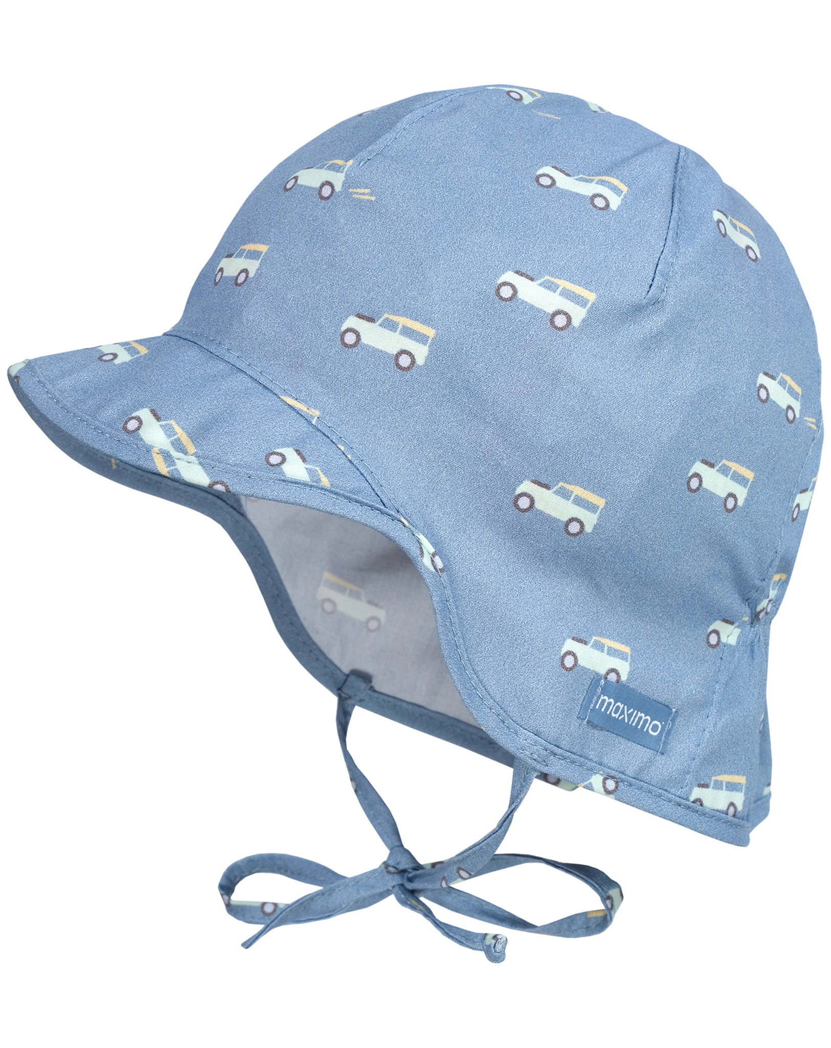 Baby-Schildmütze SAFARI JEEP mit Nackenschutz in denim