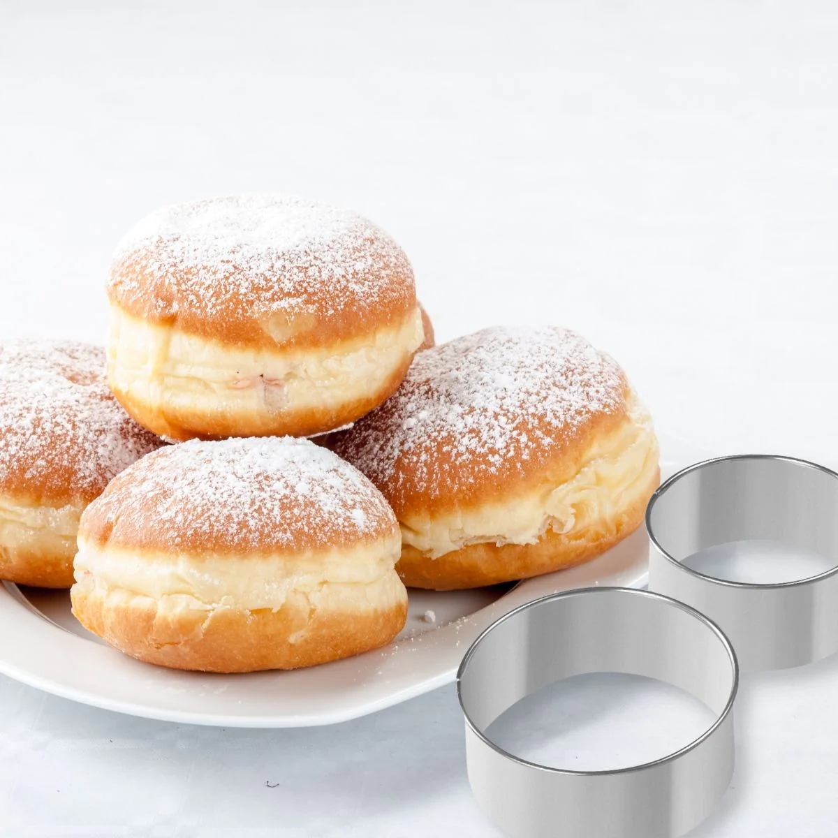 Lot de 2 emporte-pièces ronds pour beignets en inox Emporte-pièces Zen