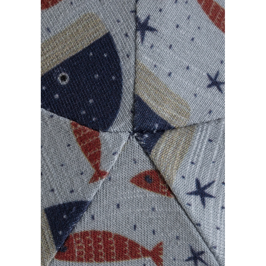Sterntaler Slouch-Beanie Wale graublau