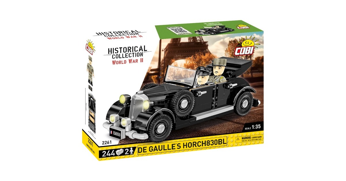 COBIHistorical Collection - Horch830BL De Gaulle Constructiespeelgoed  (Schaal 1:35)