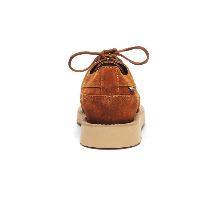 MAKWA SUEDE BROWN COGNAC-Mocassin en cuir pour homme