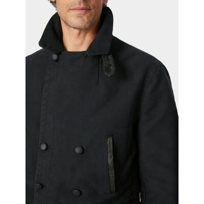 Hannes Roether Herrenjacke Doppelreiher, Schwarz