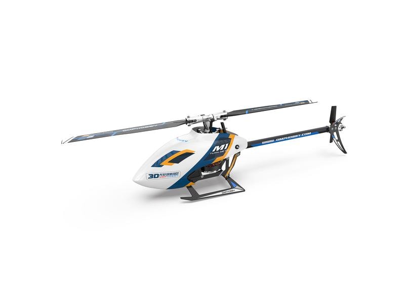OMPHobby Helikopter M1 EVO Flybarless, 3D, Weiss BNF OMP M1 Evo – Vollwertiger 3D Heli im Mini Format mit nur 290 mm Rotordurchmesser