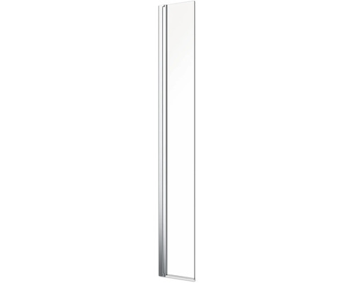form&style zijpaneel MODENA 30 x 195 cm, chroom profiel, helder glas, omkeerbaar, vuilafstotende glascoating