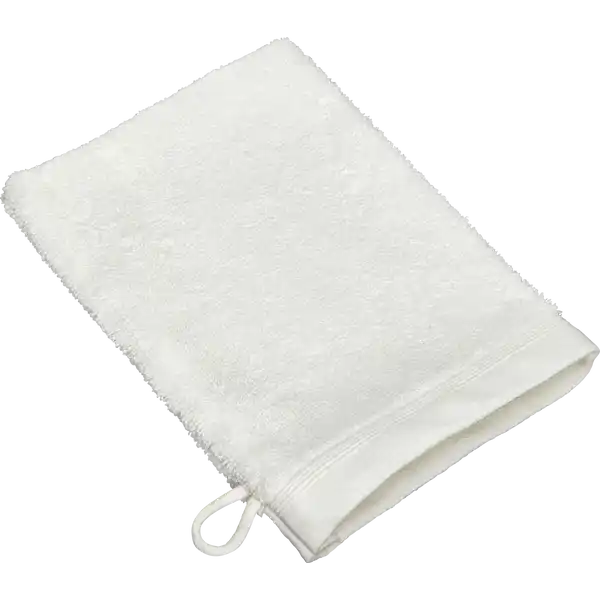 WASCHHANDSCHUH 16X21CM white GOTS