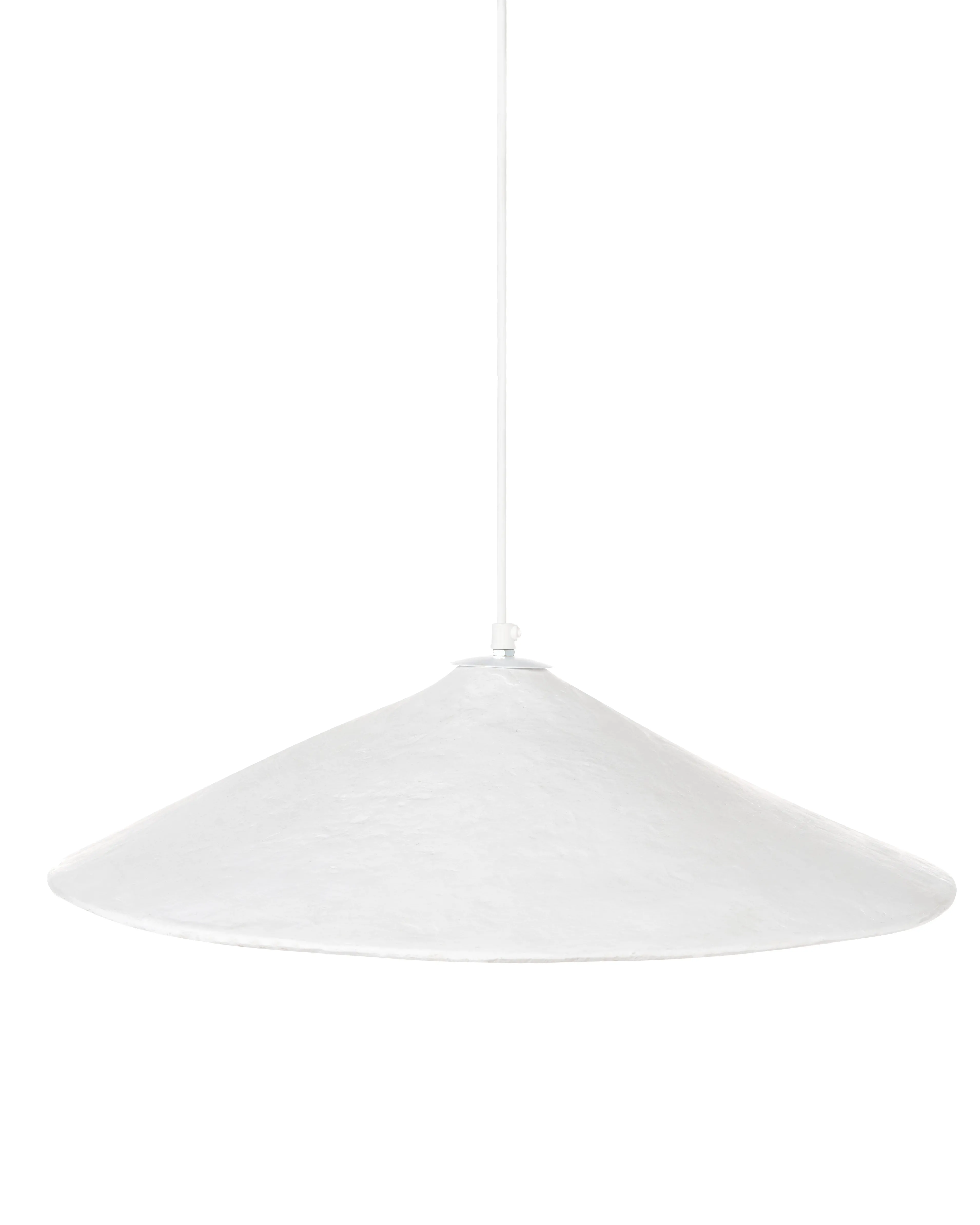 Hanglamp PORONGOS Papier-mâché Wit
