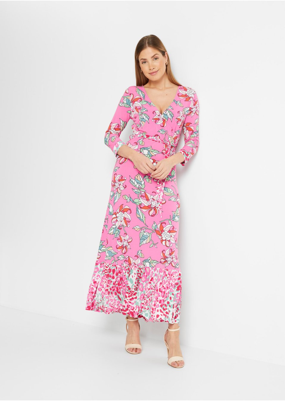 Robe avec ceinture à nouer