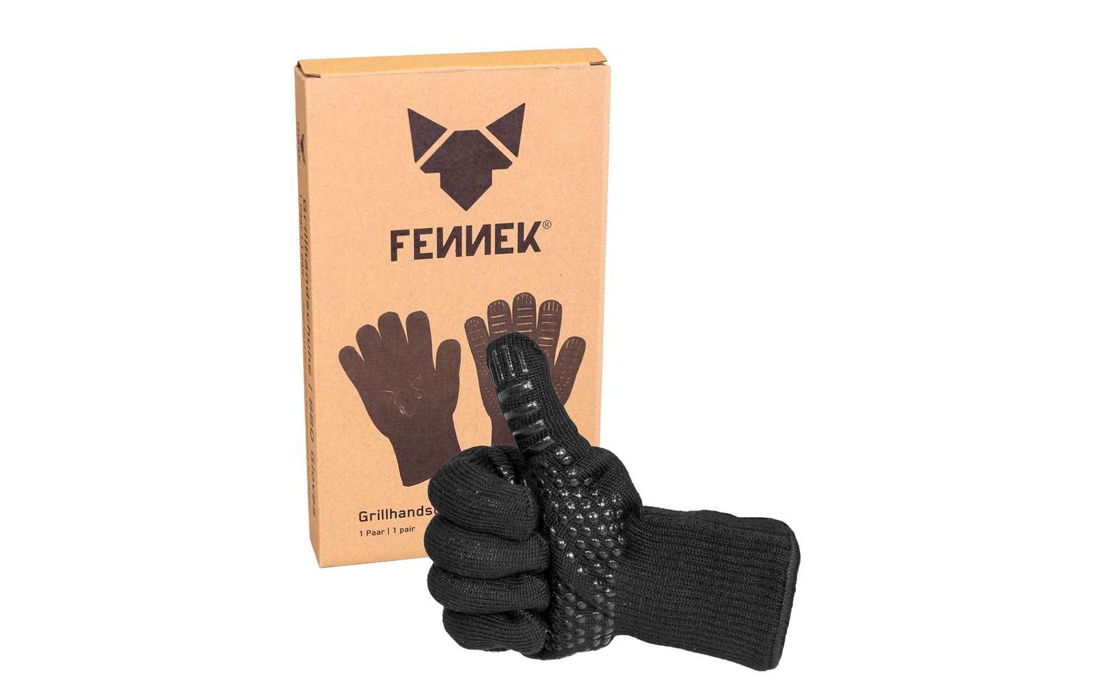 Fennek Grillhandschuhe schwarz