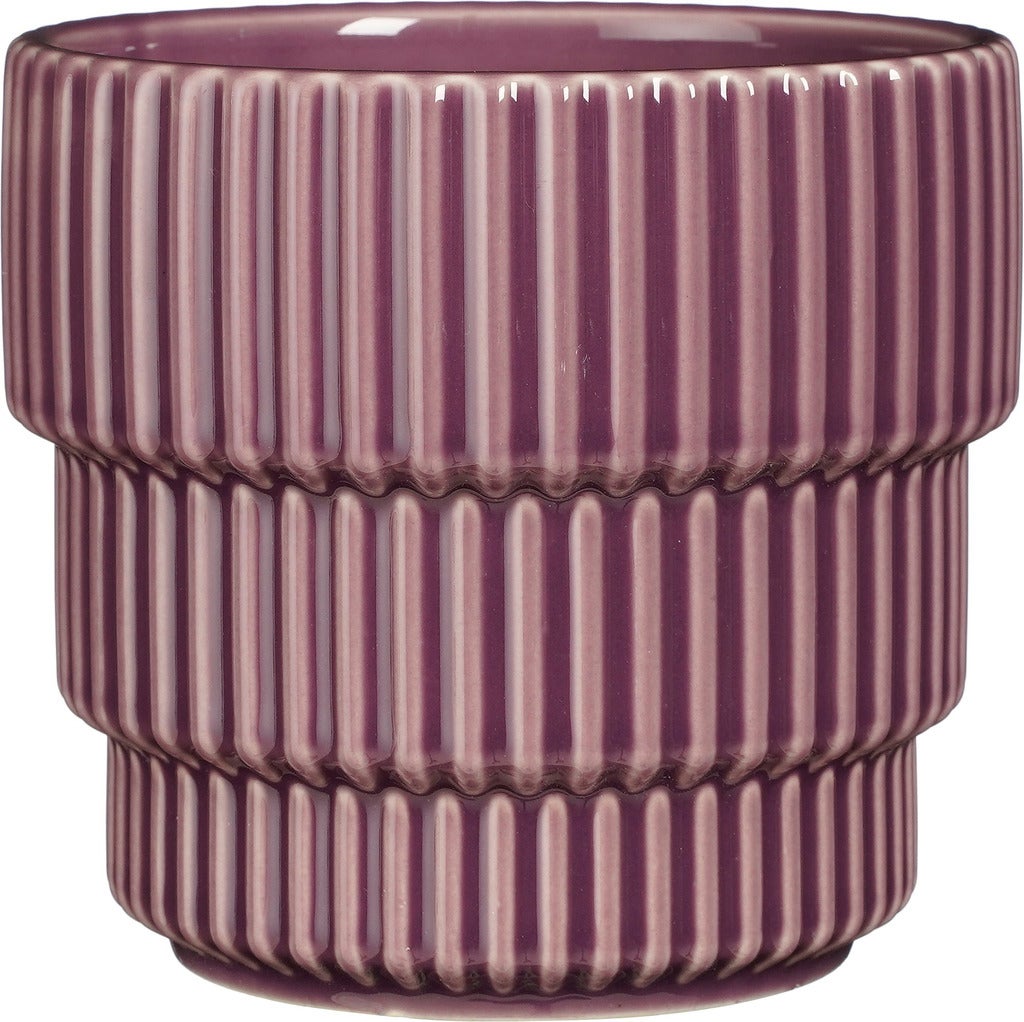 Mica Decorations bloempot Cella paars D 14 H 13 cm
