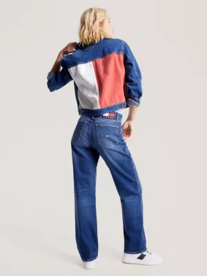 Calça jeans folgada de cintura média Betsy
