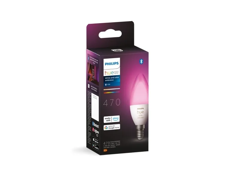 Philips Hue White and Color Ambiance Kerte - E14 pære