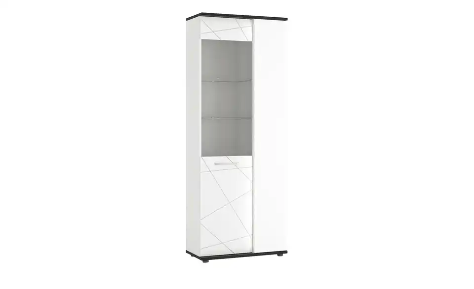 Vitrine Venezia Tür mit Glaseinsatz links