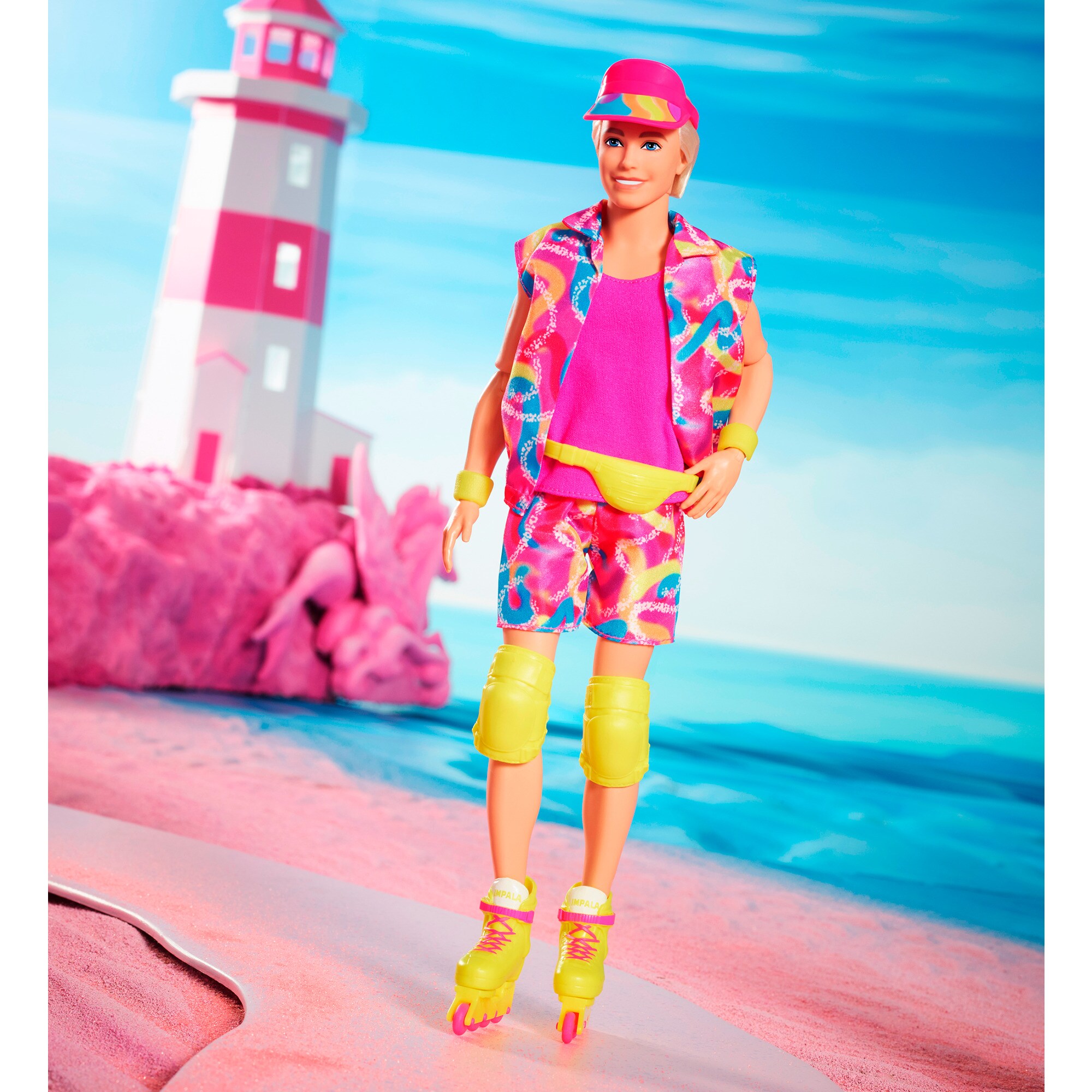 Mattel Puppe Barbie The Movie - Ken-Sammelpuppe mit Inlineskating-Outfit