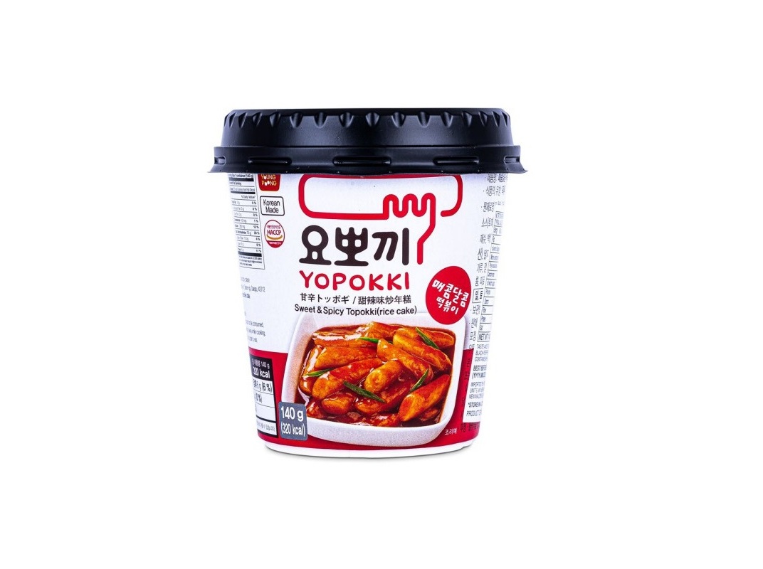 TOPOKKI BOLO DE ARROZ YOPOKKI DOCE E PICANTE 140G