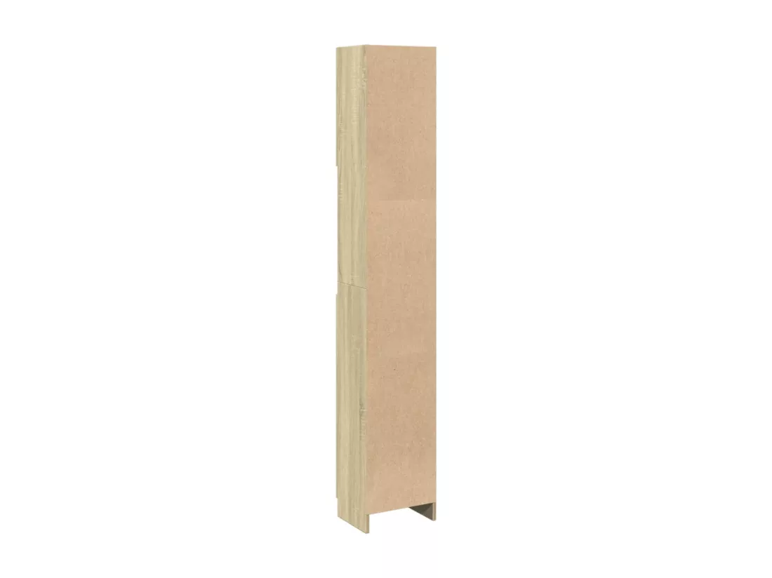 Armoire de salle de bain Chêne sonoma 32x25,5x190 cm Aggloméré