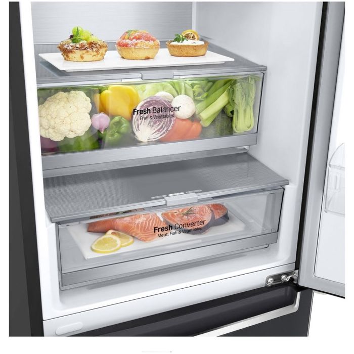 LG Kühl- Gefrierkombination GBB92MCABP Matte Black