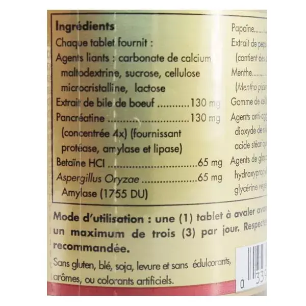 Enzimas Digestivas Solgar 100 comprimidos