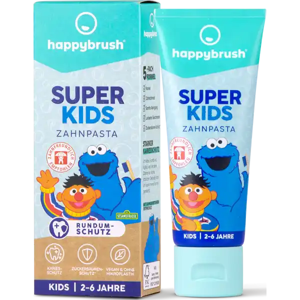 Kinder Zahnpasta SuperKids Sesamstraße